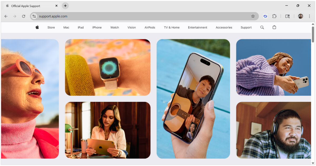 Apple support domain